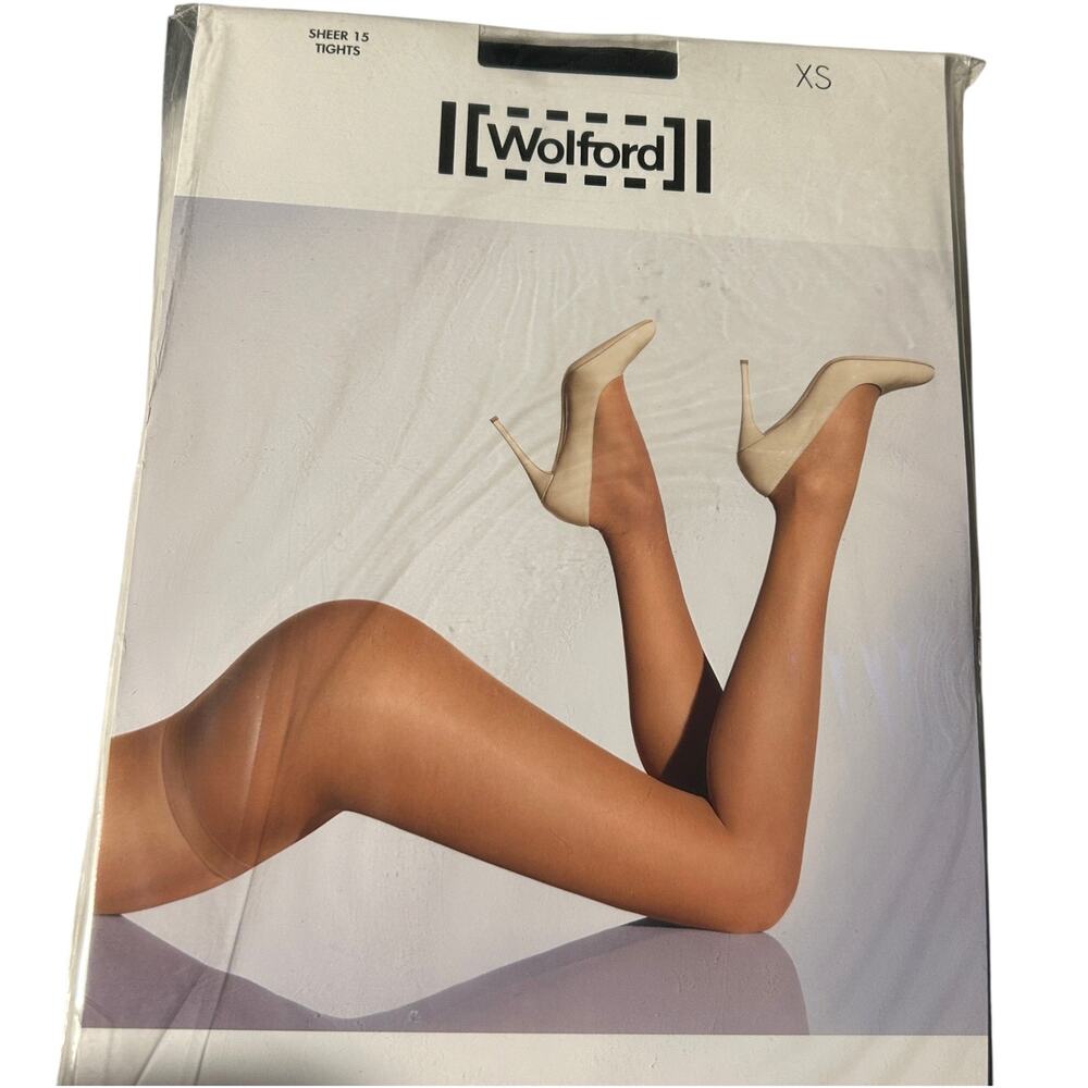 Wolford Sheer 15 Tights Black Size XS